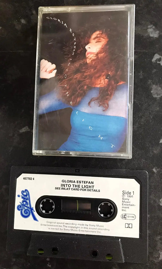 Gloria Estefan, Into The Light Album, Epic, 467782 4, Vintage Cassette Magretro