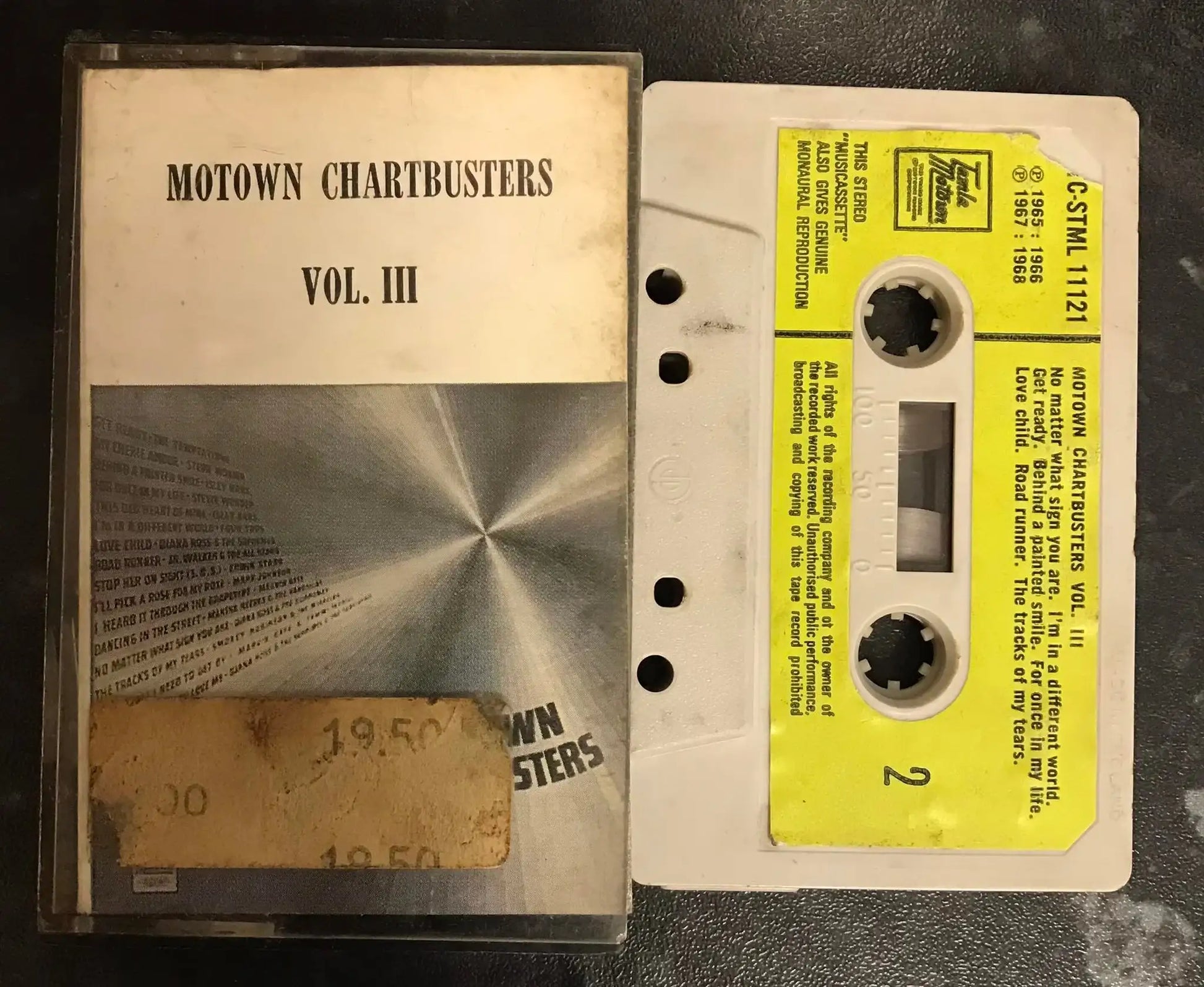 Motown Chartbusters Vol III Album, Tamla, tc-stml 11121, Vintage Cassette Magretro