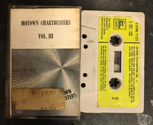 Motown Chartbusters Vol III Album, Tamla, tc-stml 11121, Vintage Cassette Magretro