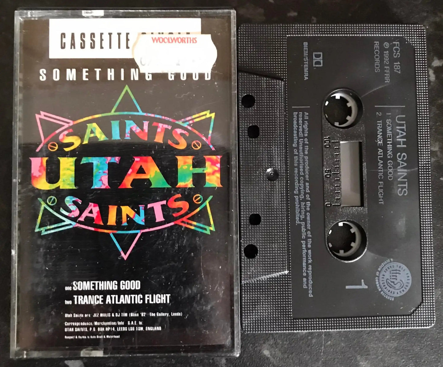 Utah Saints, Something Good Single, FFRR,FCS 187,869 732-4, Vintage Cassette Magretro