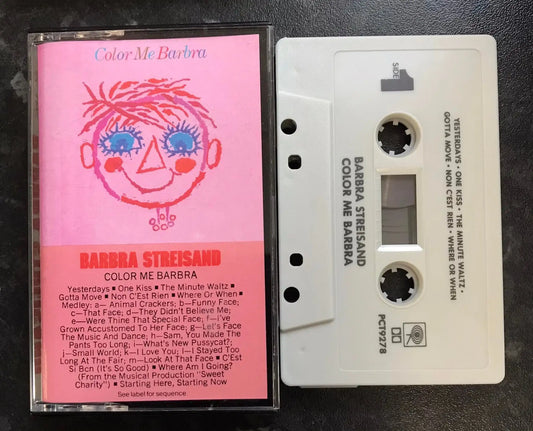 Color Me Barbra Album, Barbra Streisand, Columbia, PCT 9278, Vintage Cassette Magretro