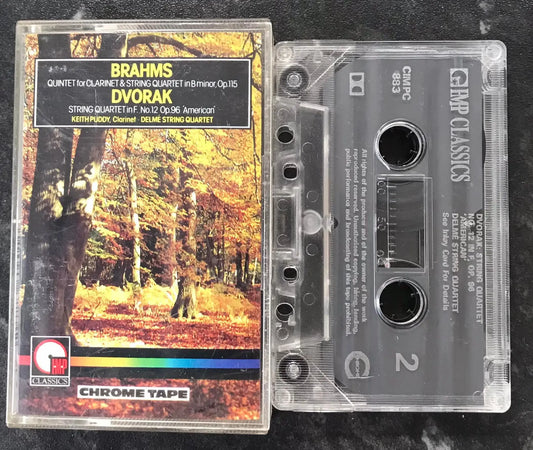 Brahms and Dvorak, Quintet and Quartet, IMP, CIMPC883, Vintage Cassette Magretro