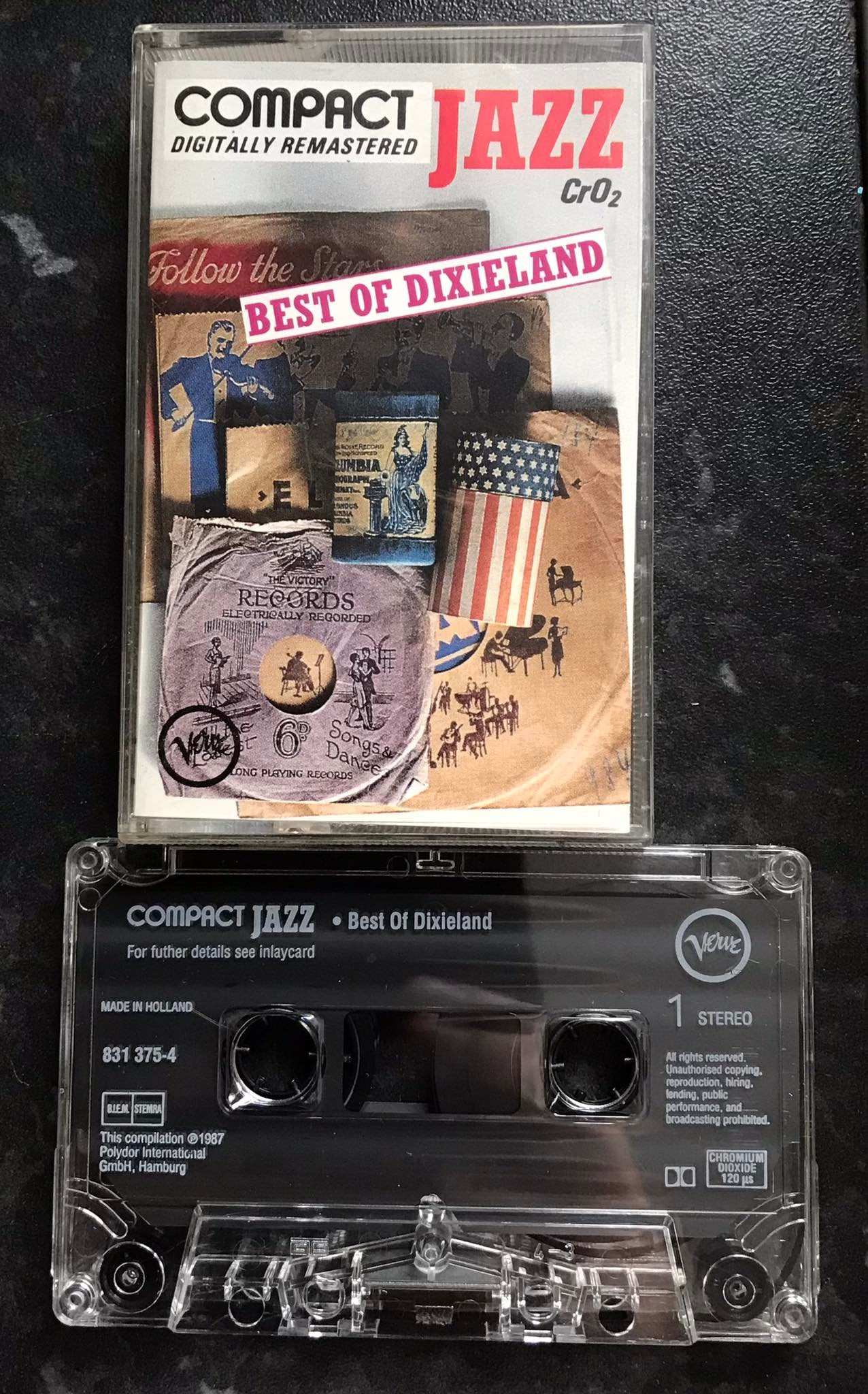 Compact Jazz, Best Of Dixieland, Cro2, 831 375-4, Vintage Cassette Magretro