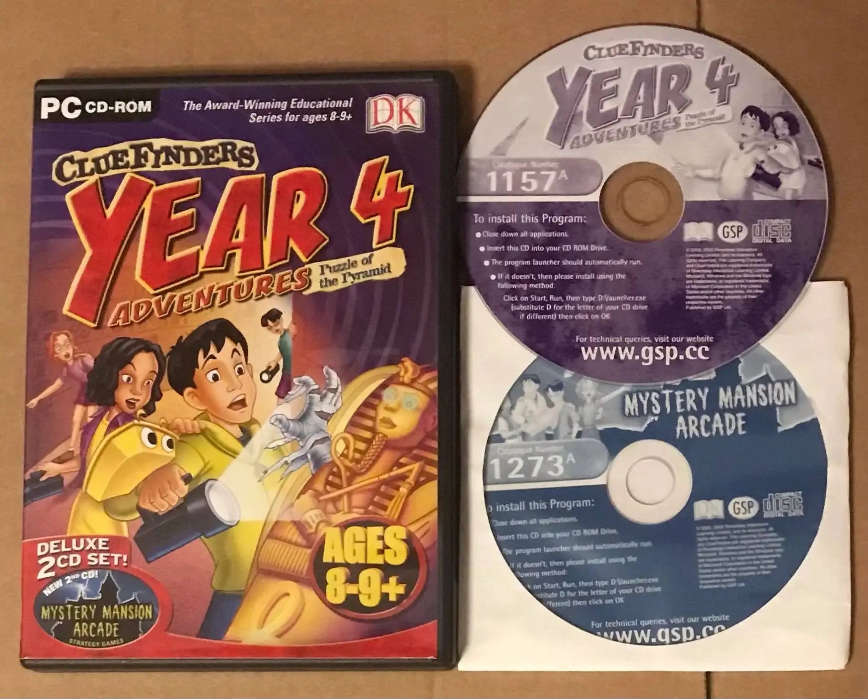 Clue Fynders, Year 4 Adventures, 8 to 9+ years - PC CD-ROM Magretro