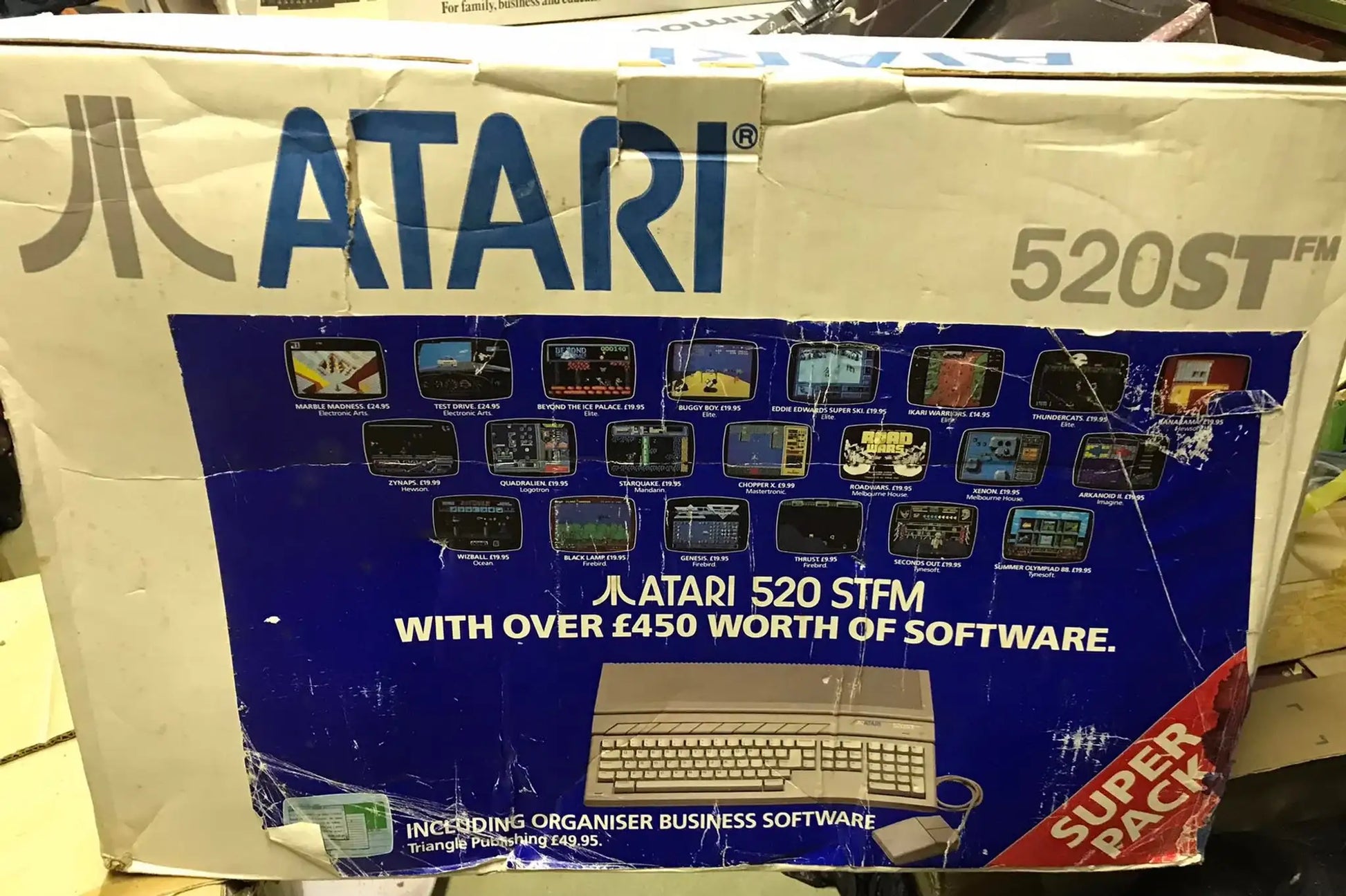 Vintage Atari 520stfm Computer UK PAL Boxed for sale Magretro