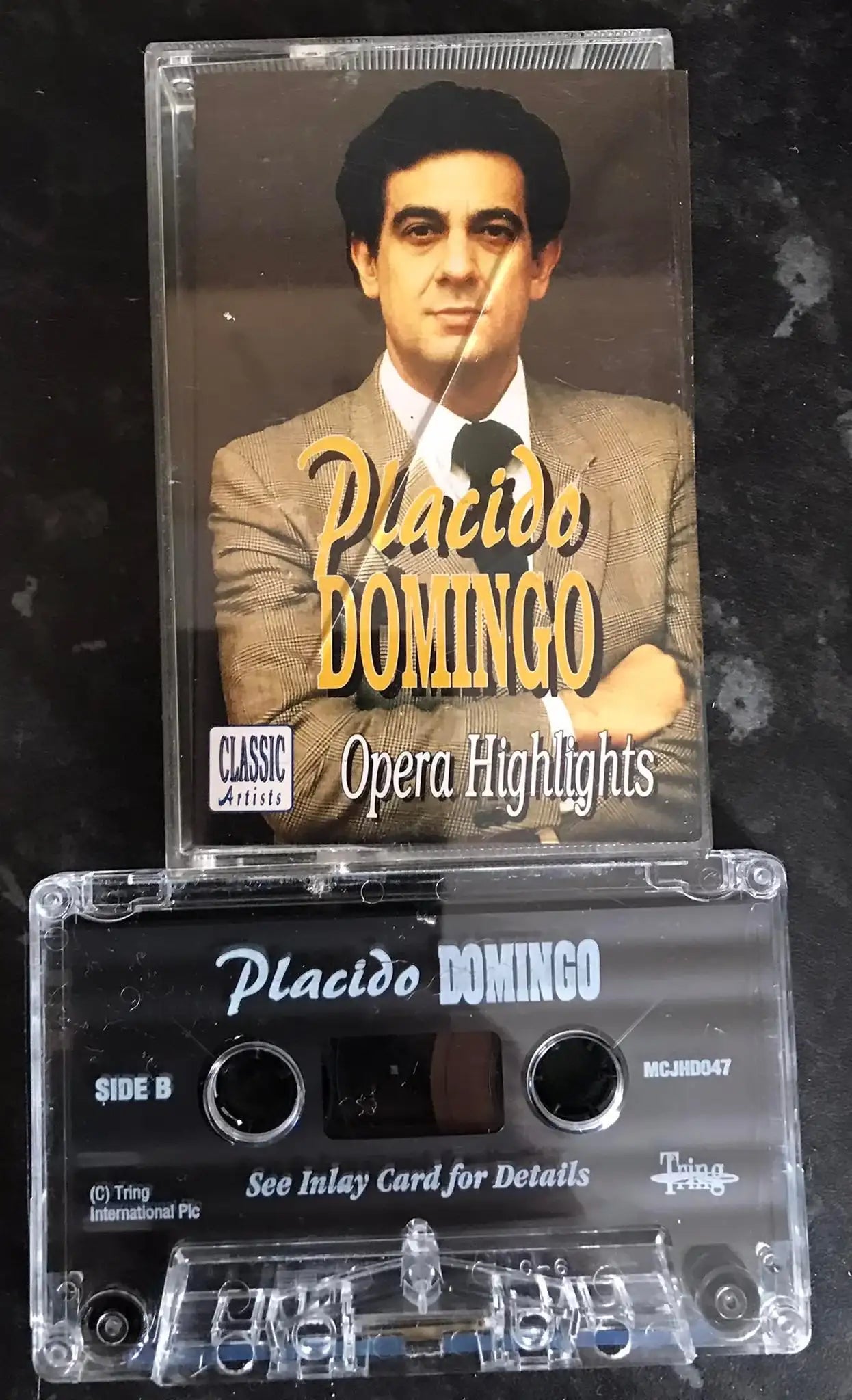 Placido Domingo, Opera Highlights, Tring, MC JHD 047, Vintage Cassette Magretro