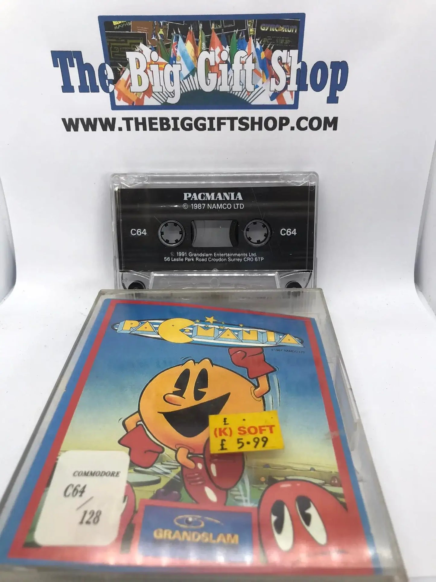 Pacmania, C64, Released by GrandSlam / Mr Chip Software Magretro