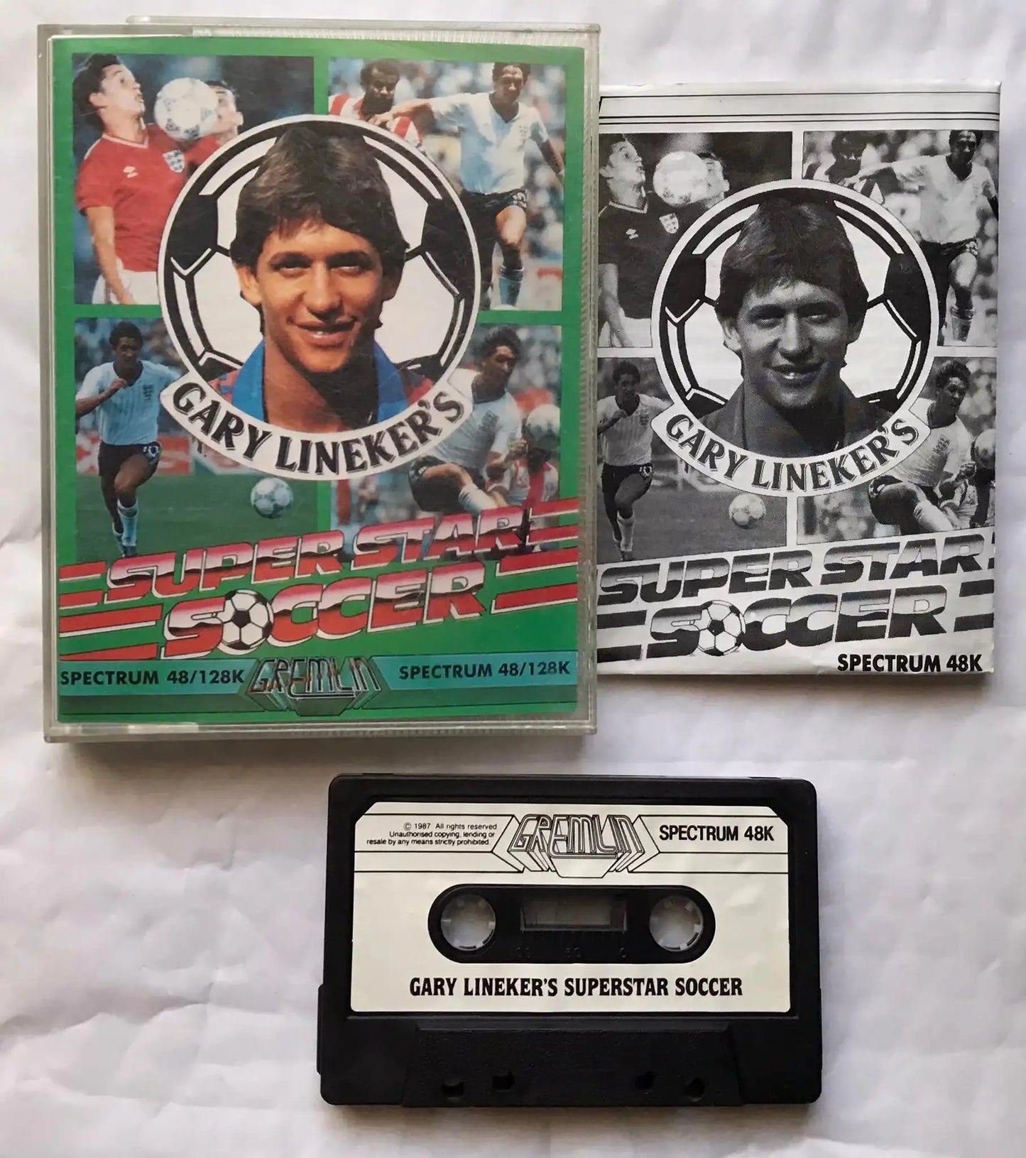 Gary Lineker's SuperStar Soccer, ZX Spectrum, by Gremlin Graphics, WORKING Magretro