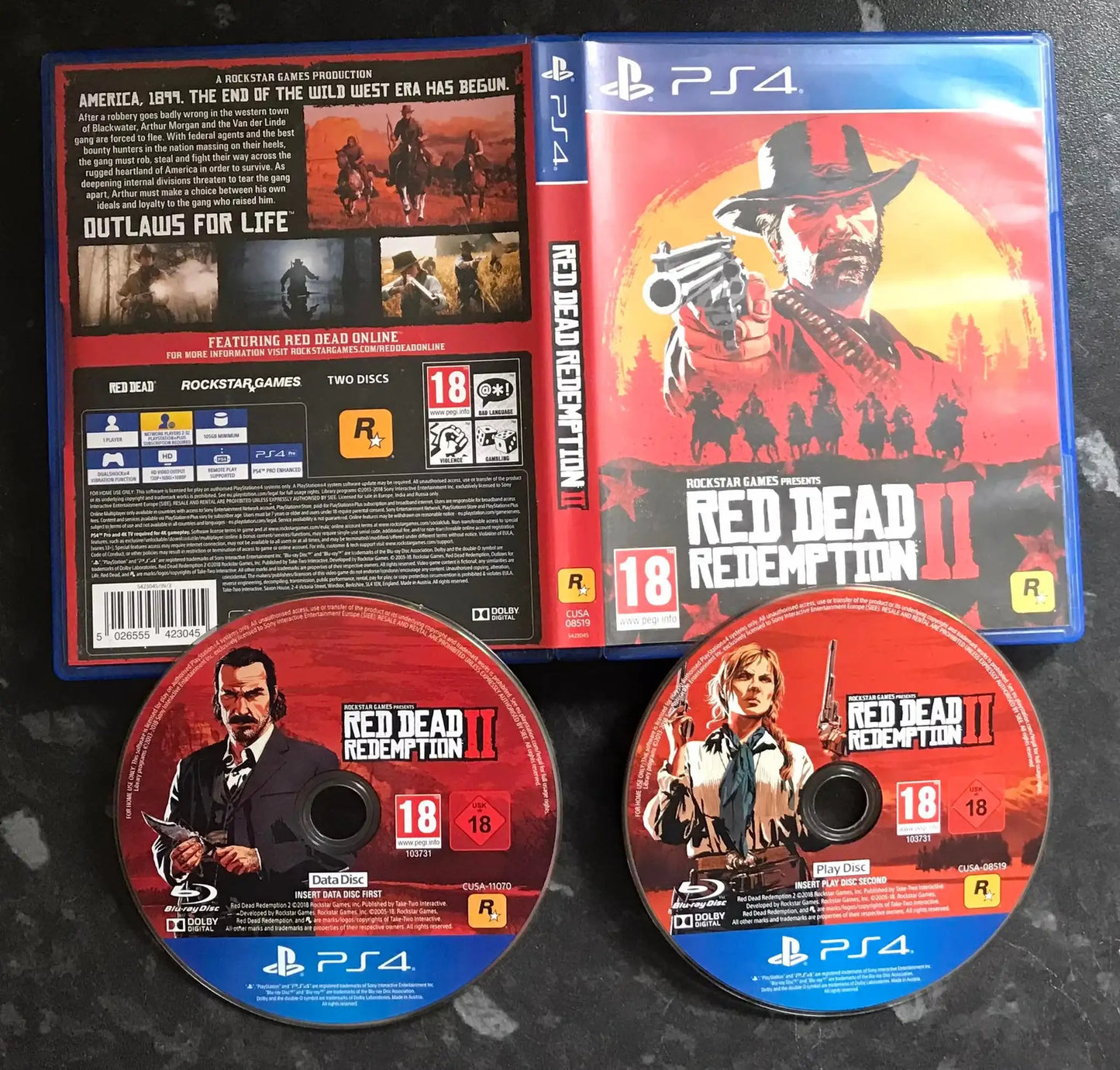 red dead redemption II, Playstation 4 Game, UK PAL, PS4 Magretro