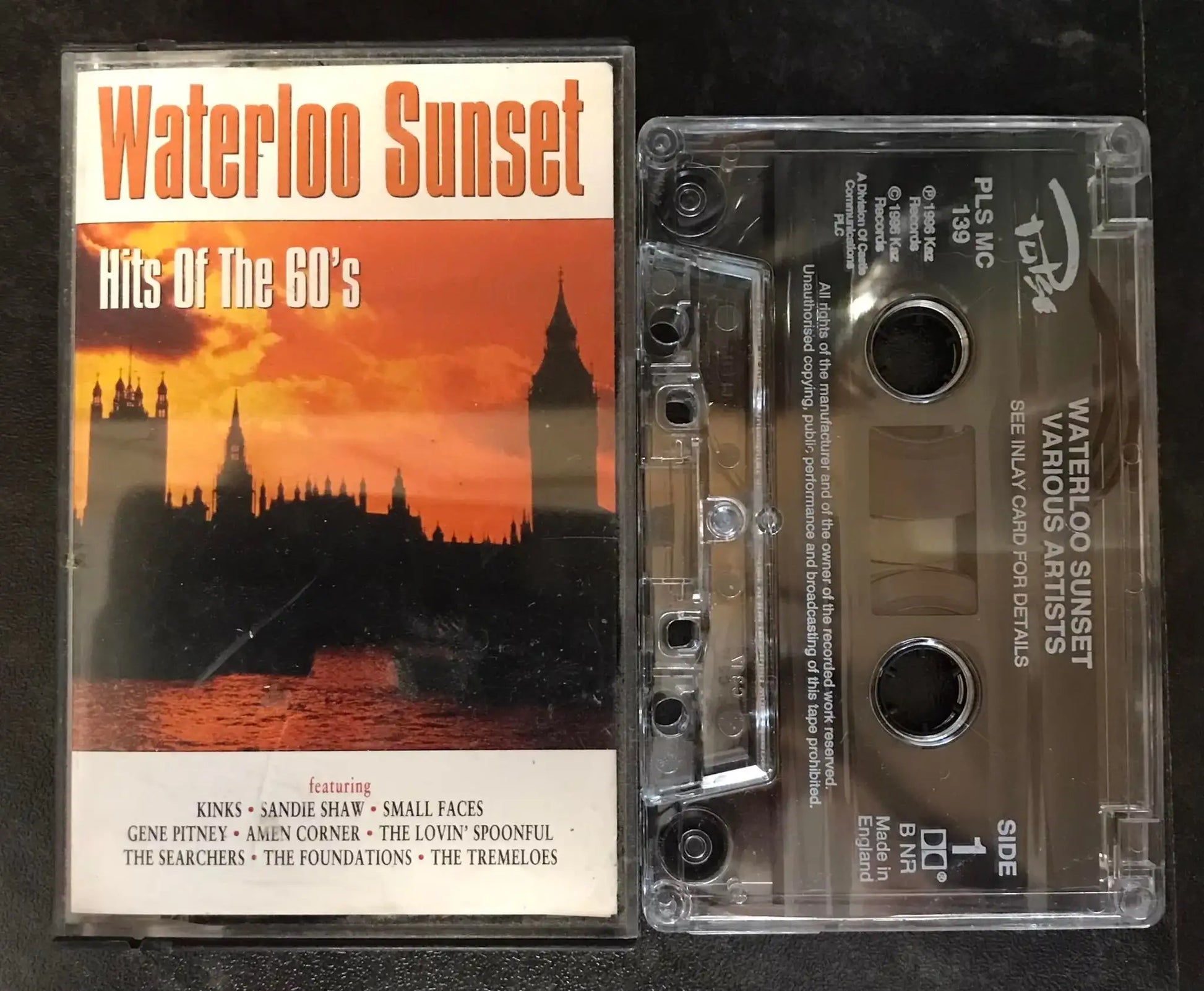 Waterloo Sunset Album, Hits of the 60's, Pulse, PLS MC 139, Vintage Cassette Magretro
