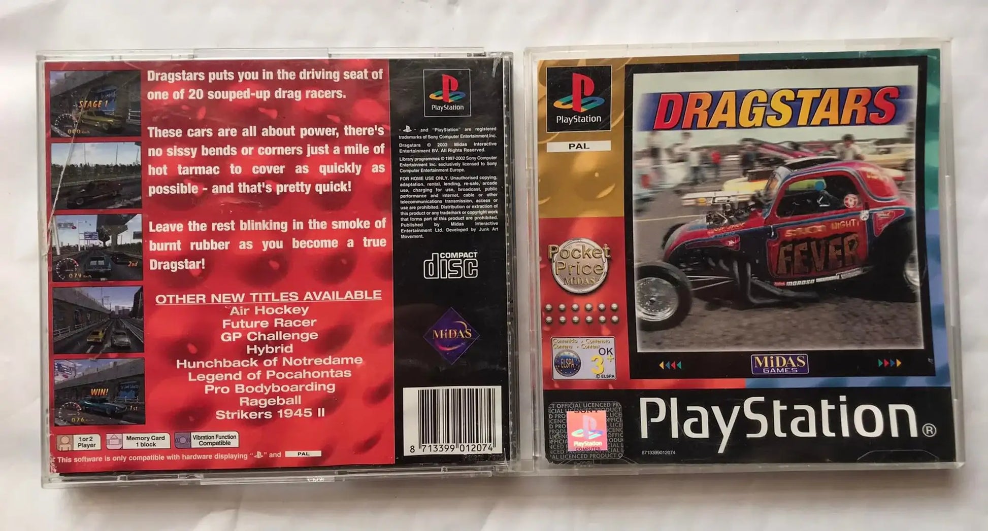dragstars, Playstation 1 Game Magretro