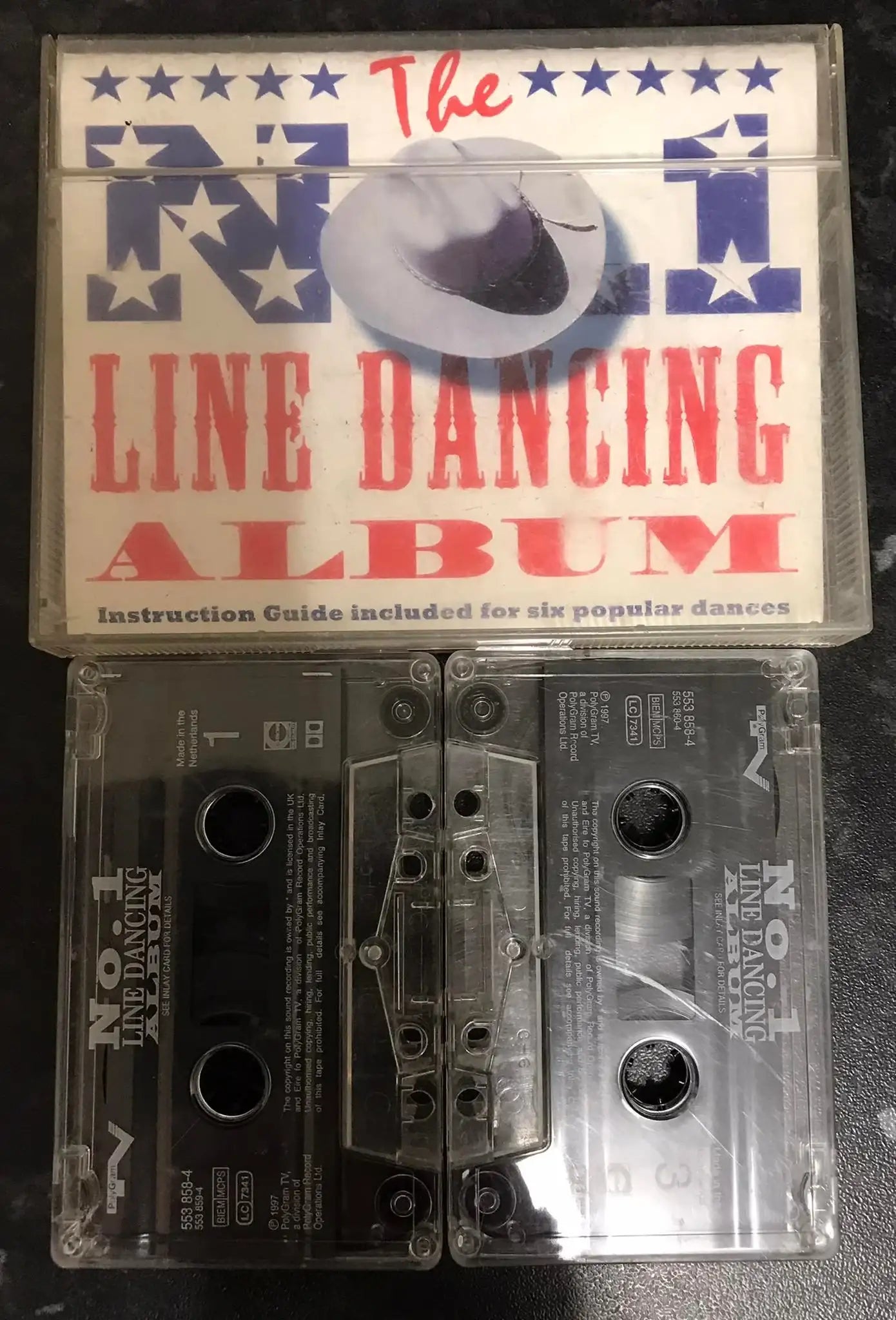 The No 1 Line Dancing Double Album, PolyGram TV, 553 858-4, Vintage Cassette Magretro