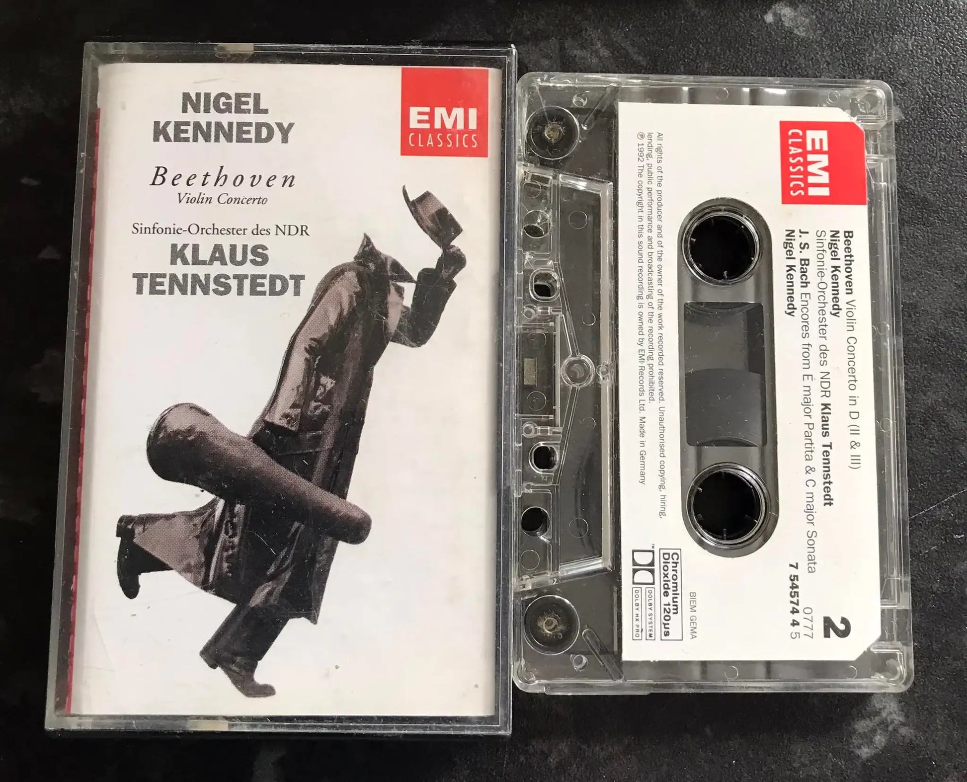 Nigel Kennedy, Beethoven Violin Concerto, EMI CLASSICS, 0777 7 54574 4 5 Magretro