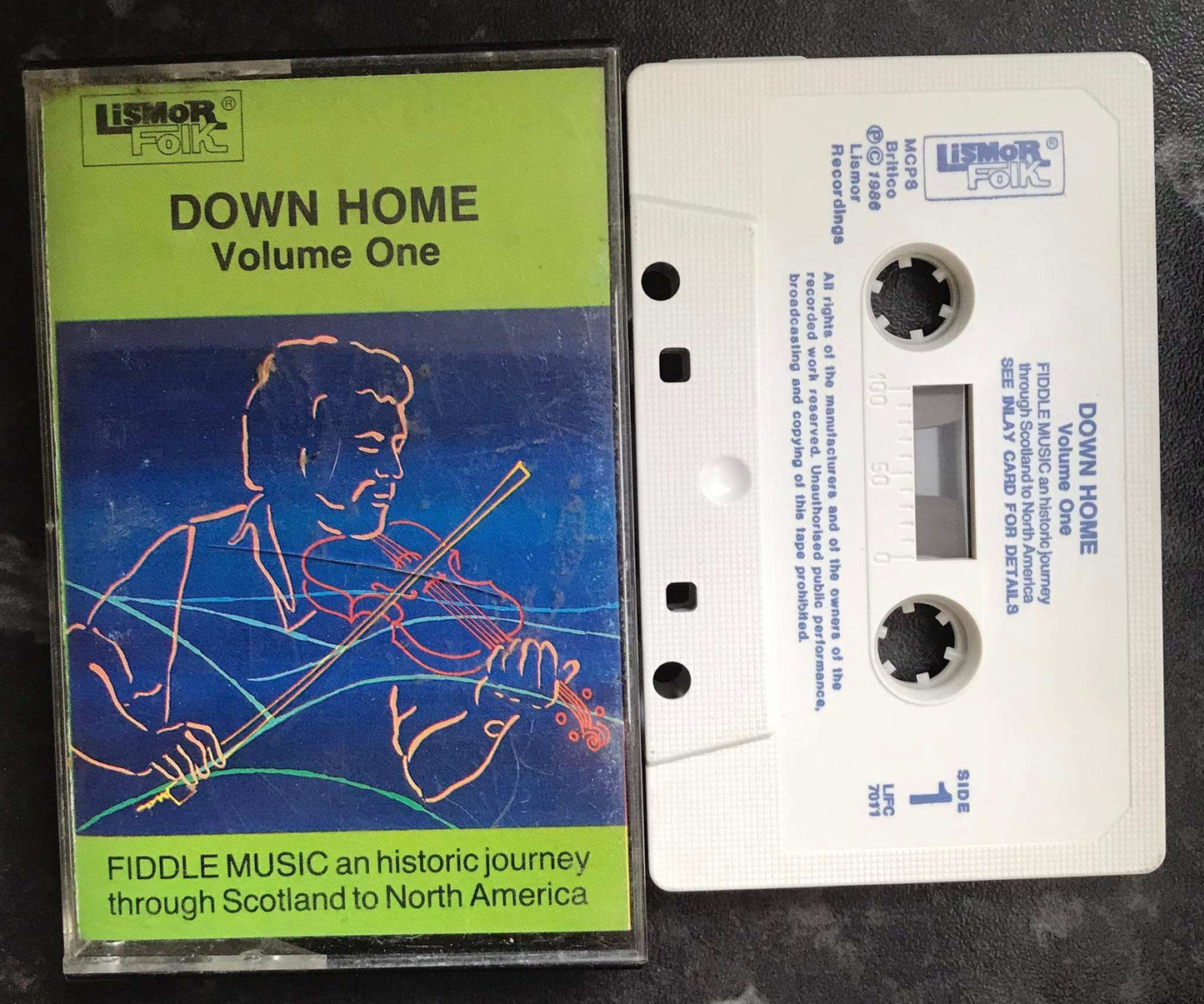Down Home Volume One Album, Lismor Folk, LIFC 7011, Vintage Cassette Magretro