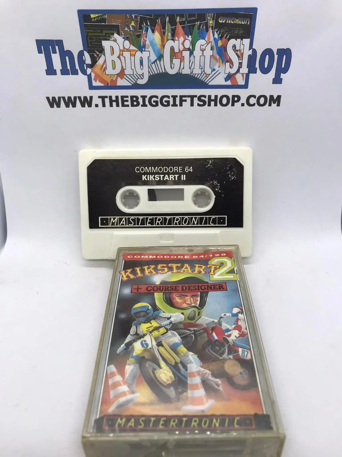 Kikstart 2 (black label), C64 Game, Released by Mastertronic, WORKING Magretro