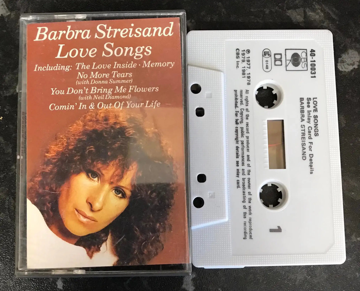 Barbra Streisand, Love Songs Album, CBS, 40-10031,col 010031 4, Vintage Cassette Magretro