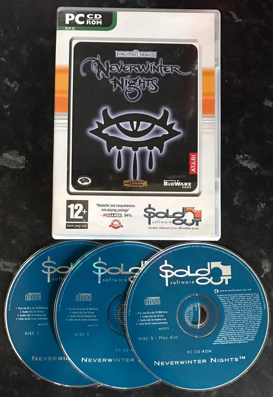 Forgotten Realms, Neverwinter Nights, UK, Pal, PC Game Magretro