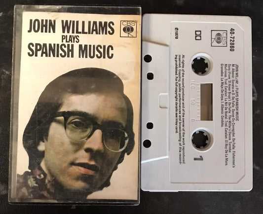 John Williams Plays Spanish Music Album, CBS, 40-72860, Vintage Cassette Magretro