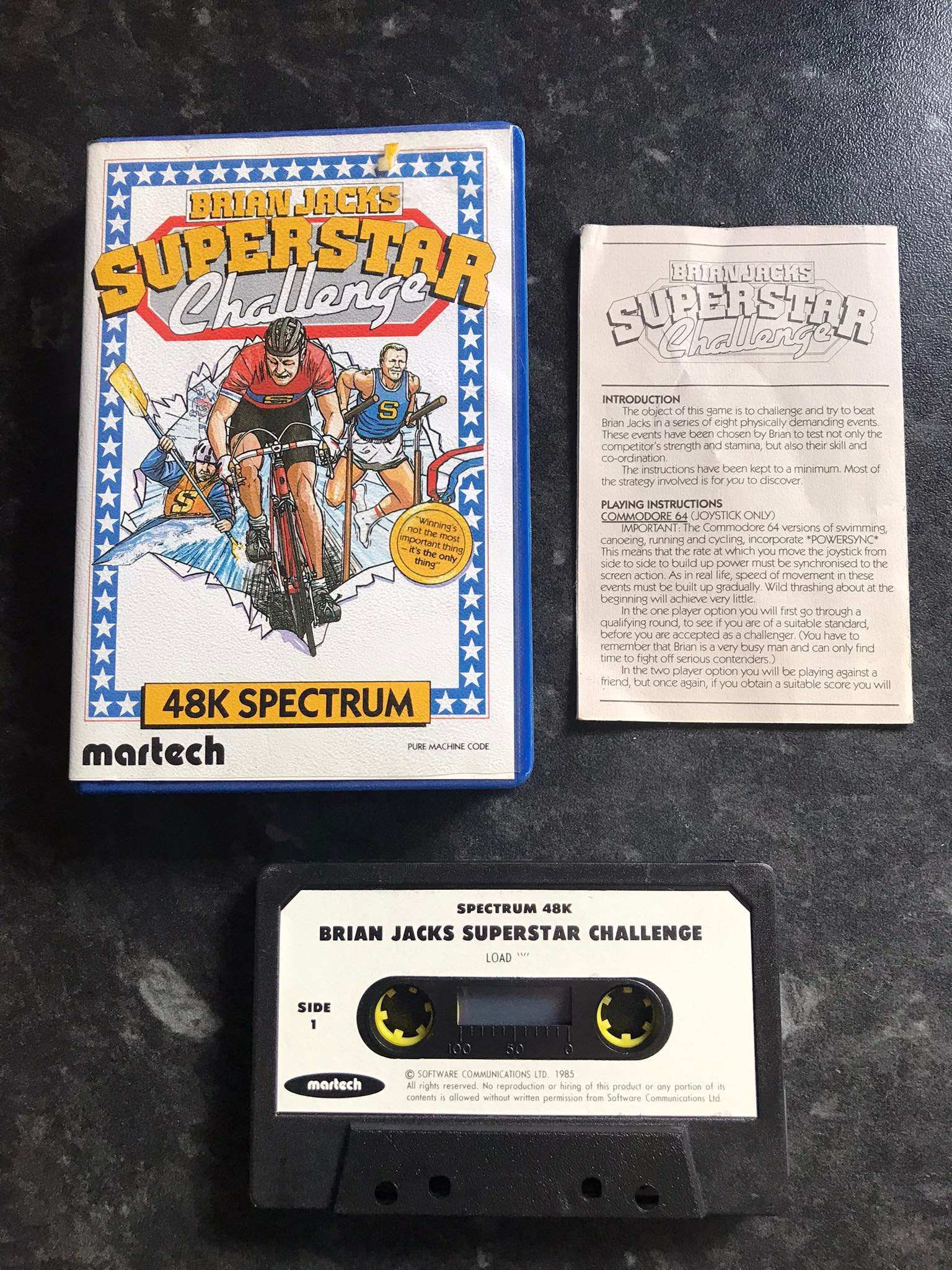 Brian Jacks Superstar Challenge, ZX Spectrum by Martech Magretro