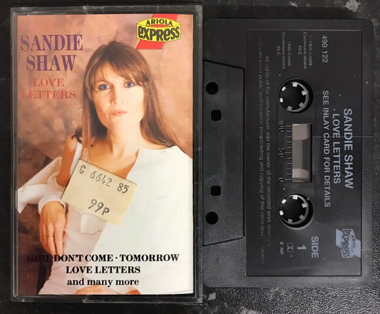 Sandie Shaw, Love Letters Album, 490 122, Ariola Express, Vintage Cassette Magretro