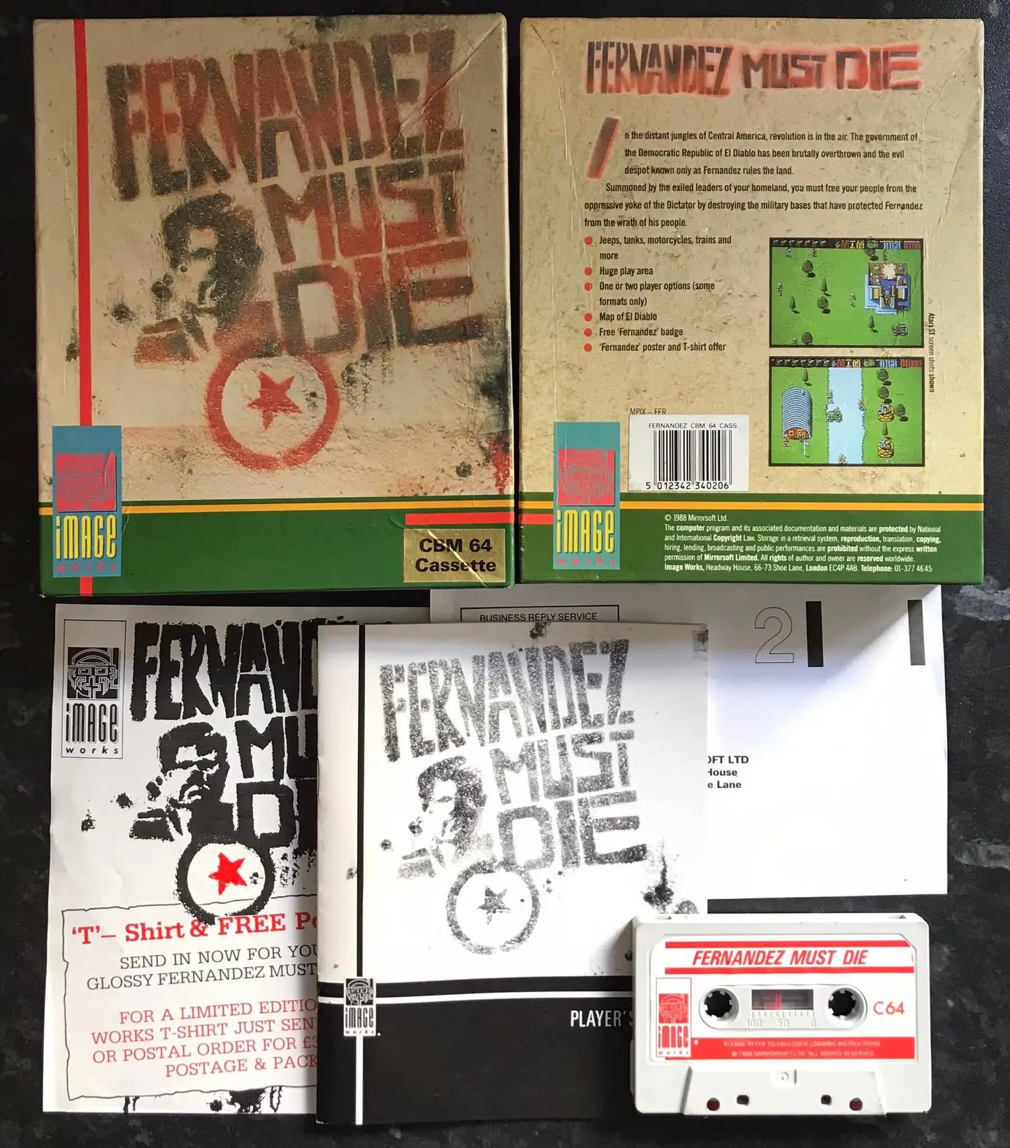 Fernandez Must Die, C64 game by Image Works, RARE, WORKING Magretro