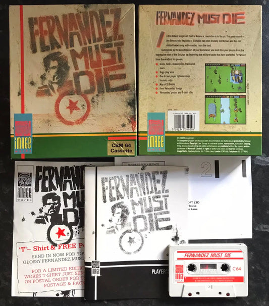 Fernandez Must Die, C64 game by Image Works, RARE, WORKING Magretro
