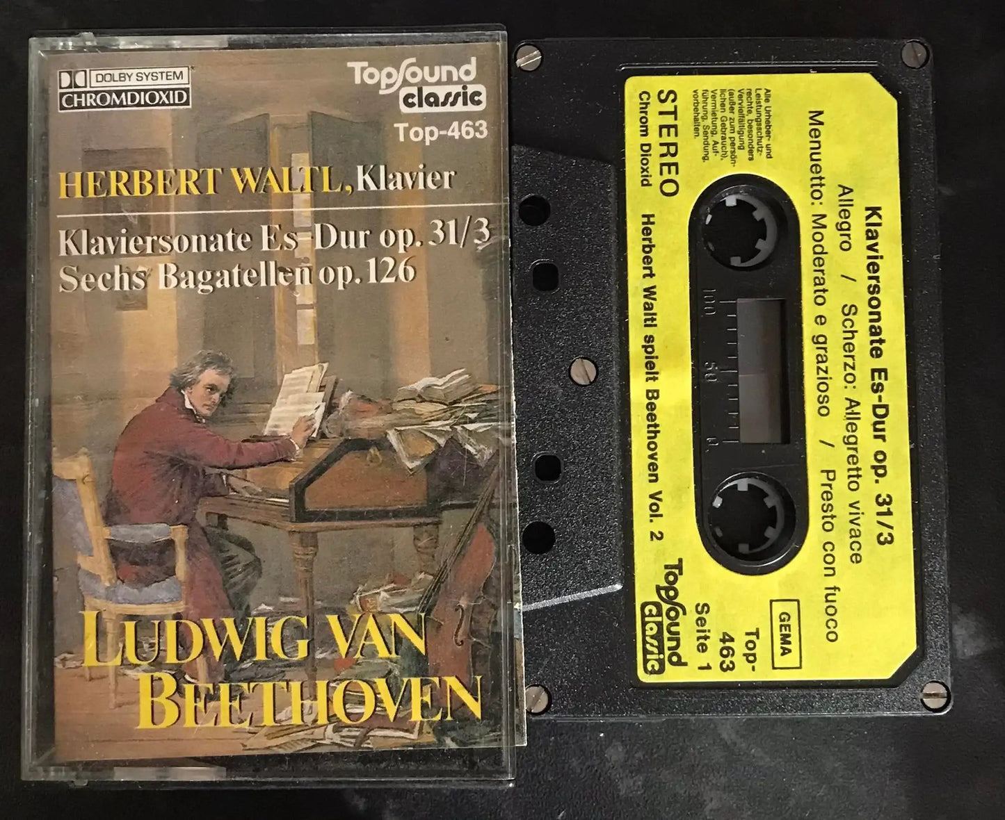 Ludwig Van Beethoven, 1779 TO 1827,Herbert Waltl, Vol 2, TOP-463 Magretro