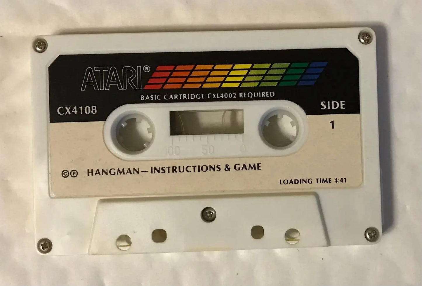 Hangman, Atari 800xl, requires Basic Cartridge Magretro