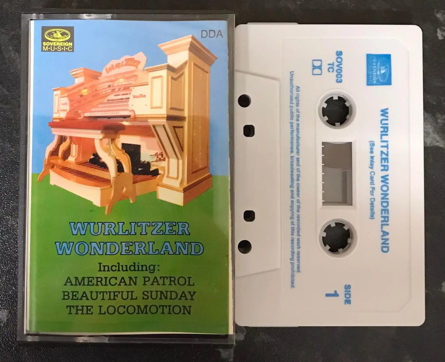 Wurlitzer Wonderland Album, sov 003tc, Sovereign Muisc, Vintage Cassette Magretro