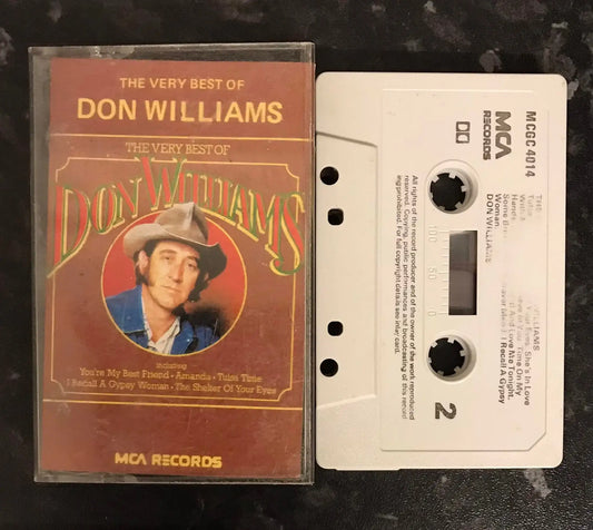 The Very Best of Don Williams Album, MCA Records, MCGC 4014, Vintage Cassette Magretro