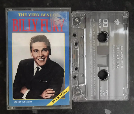 The Very Best of Billy Fury Album, Sound Waves Label, SOW909, Vintage Cassette Magretro