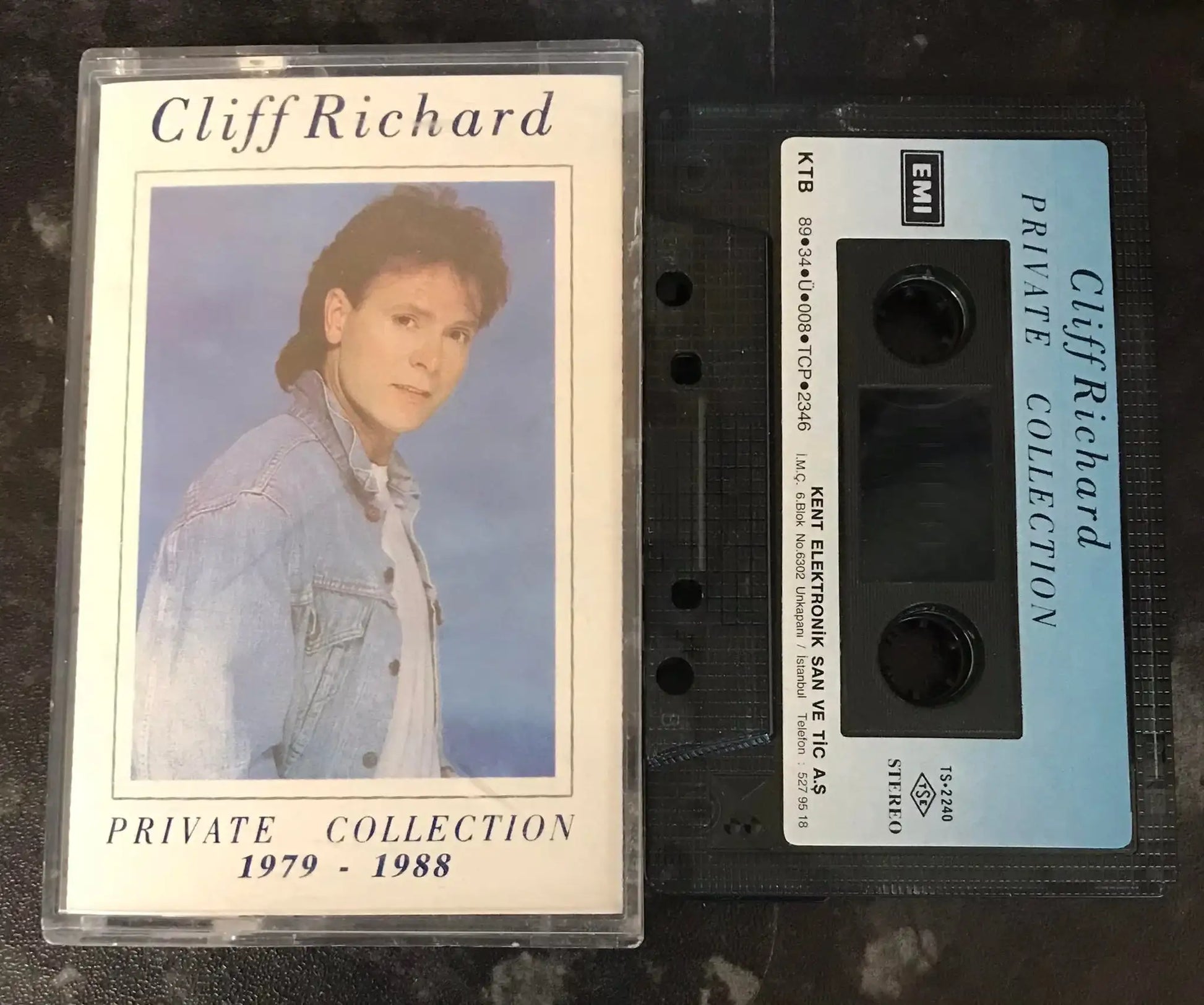 Cliff Richard Private Collection 1979 to 1988 Turkish Label, Vintage Cas Magretro