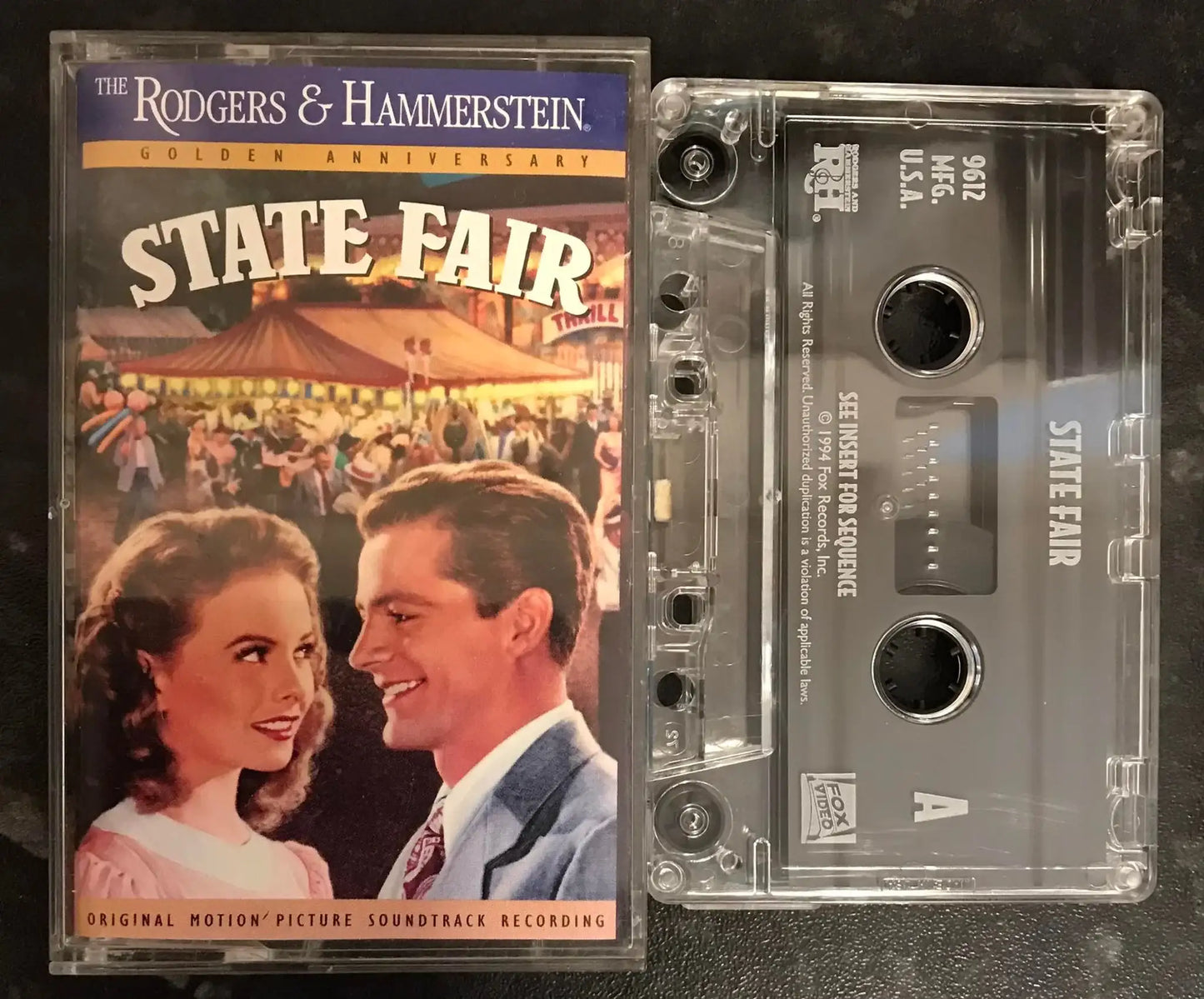 State Fair Movie Soundtrack, Rogers & Hammerstein, 9612, Vintage Cassette Magretro