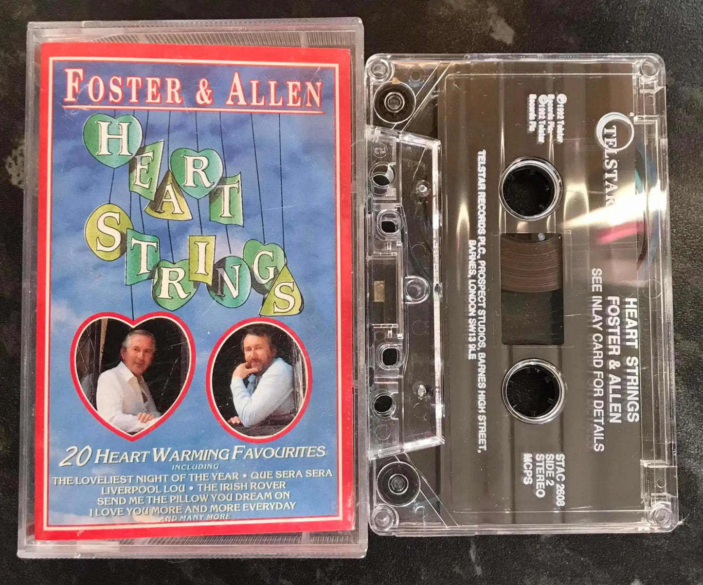 Heart Strings Album, Foster & Allen, Telstar, STAC 2608, Vintage Cassette Magretro