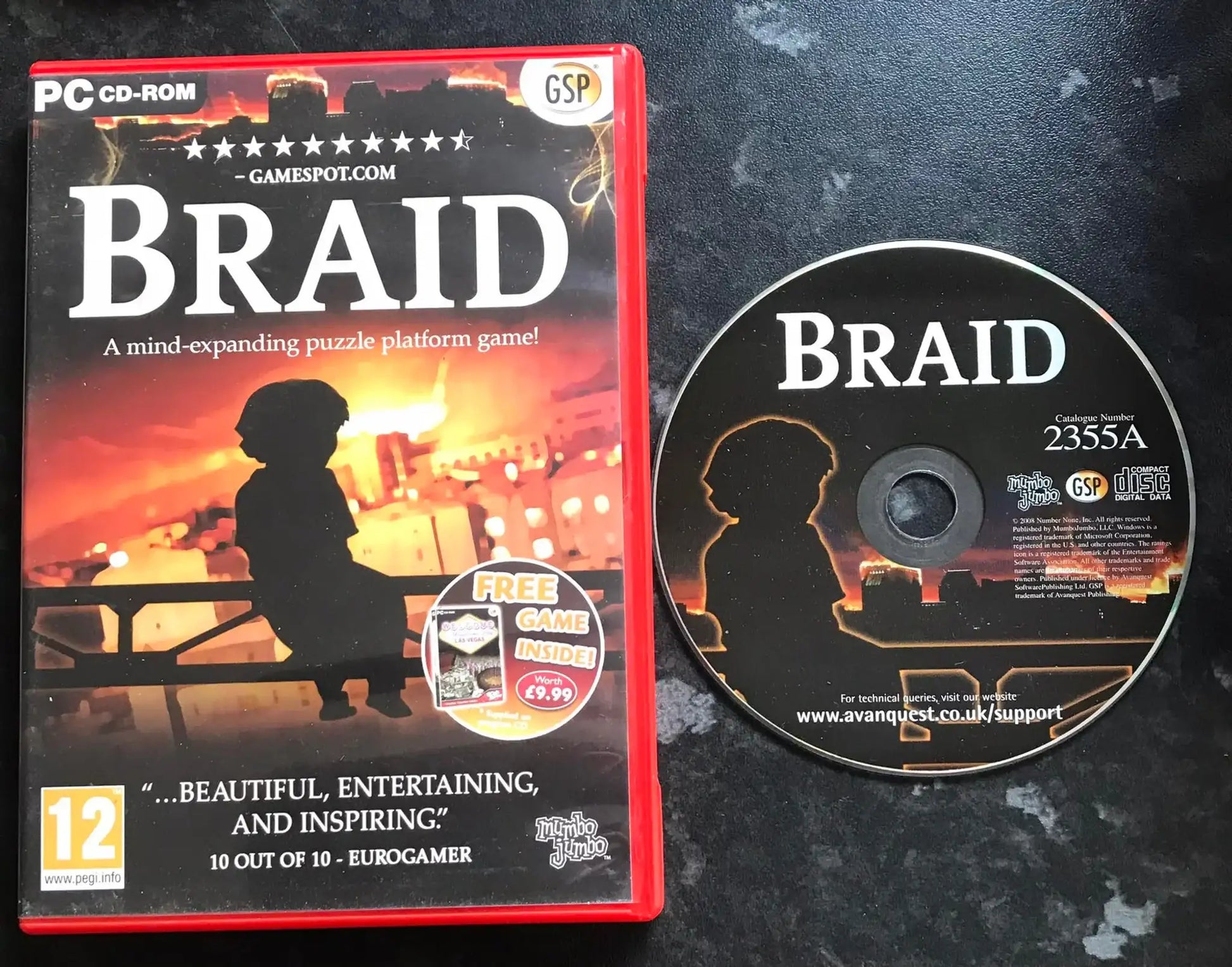 BRAID, UK, Pal, PC Game Magretro