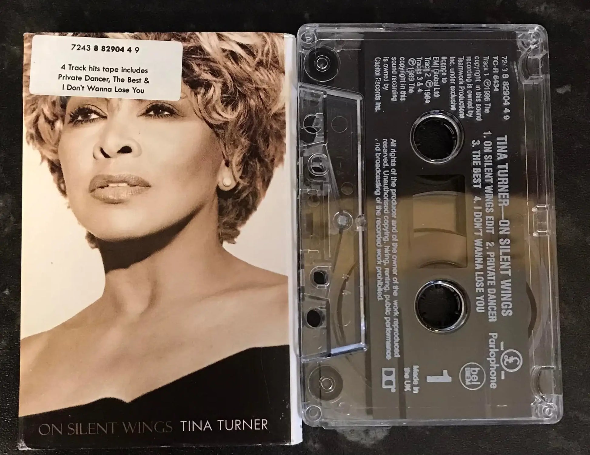 Tina Turner, On Silent Wings Single, Parlophone, 7243 8 82904 4 9 Magretro