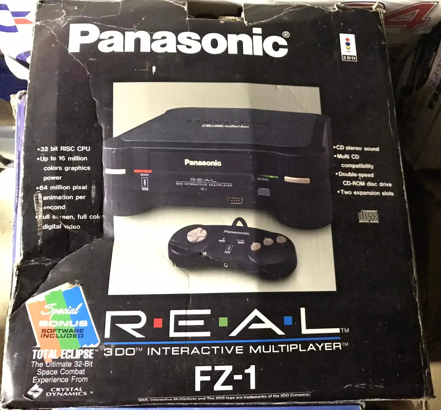 Vintage Panasonic 3DO Console FOR SALE, Panasonic FZ-1, UK, PAL, Boxed Magretro