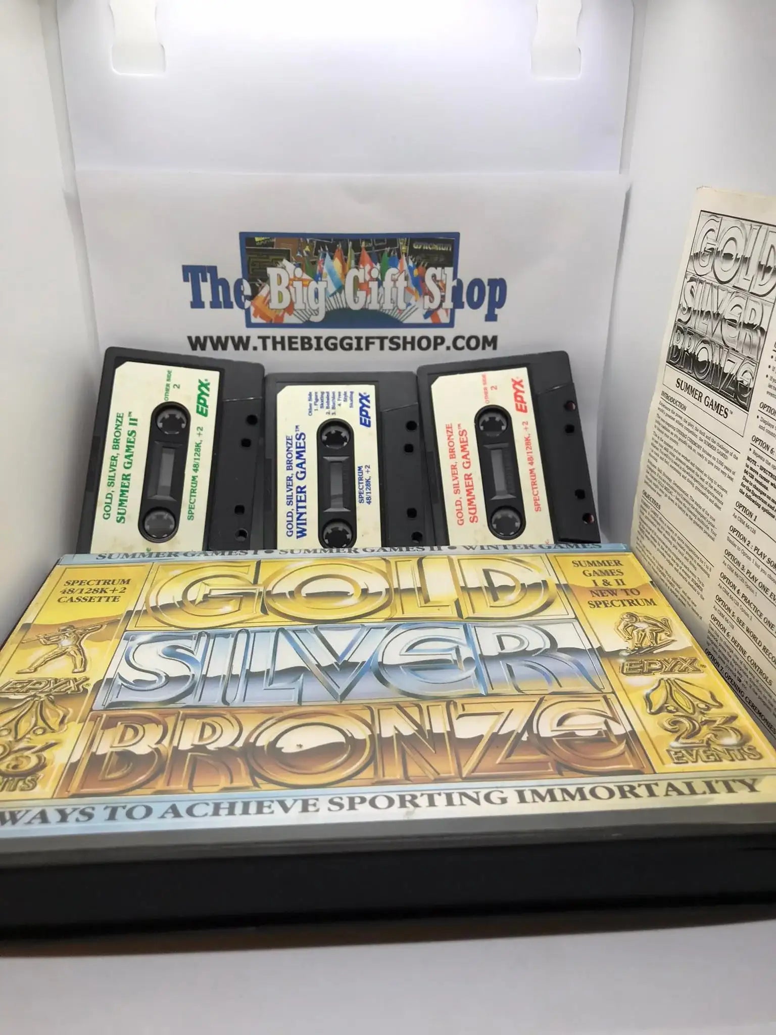 Gold Silver Bronze Compilation, ZX Spectrum by Us Gold Epyx Magretro