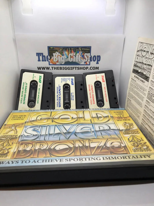 Gold Silver Bronze Compilation (barcode spine), ZX Spectrum By US Gold Epyx Magretro