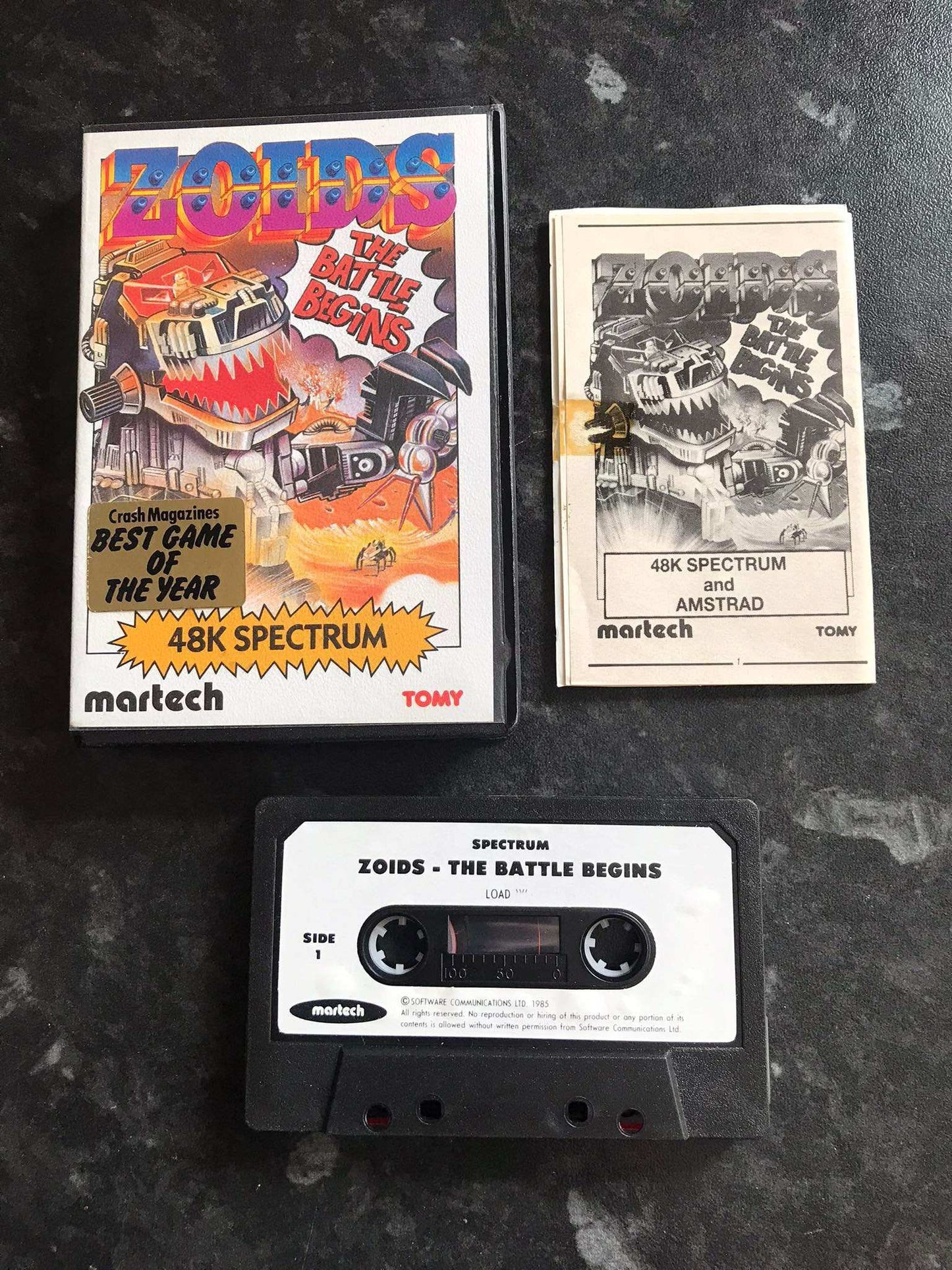 Zoids, ZX Spectrum by Martech Magretro
