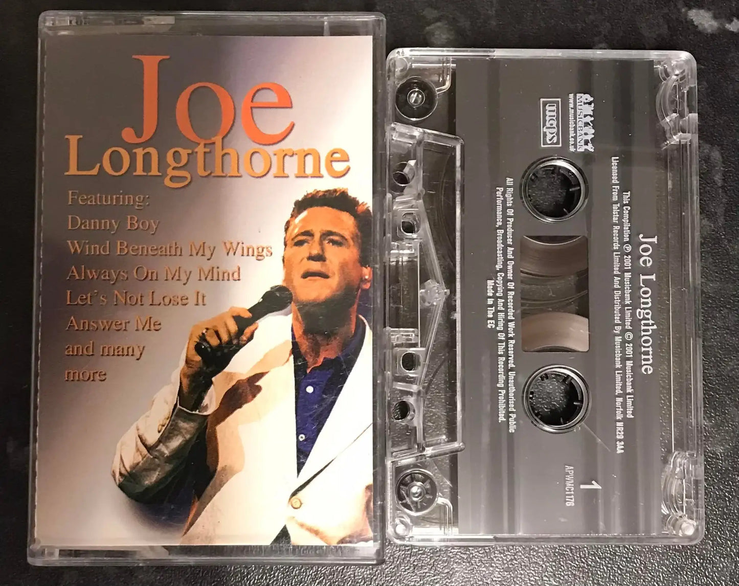 Joe Longthorne, Self Titled Album, apw mc 1176, Musicbank, Vintage Cassette Magretro