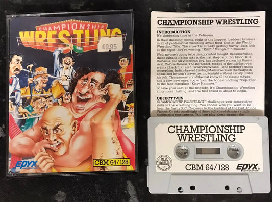 Championship Wrestling, C64 game by Epyx Software, RARE, WORKING Magretro