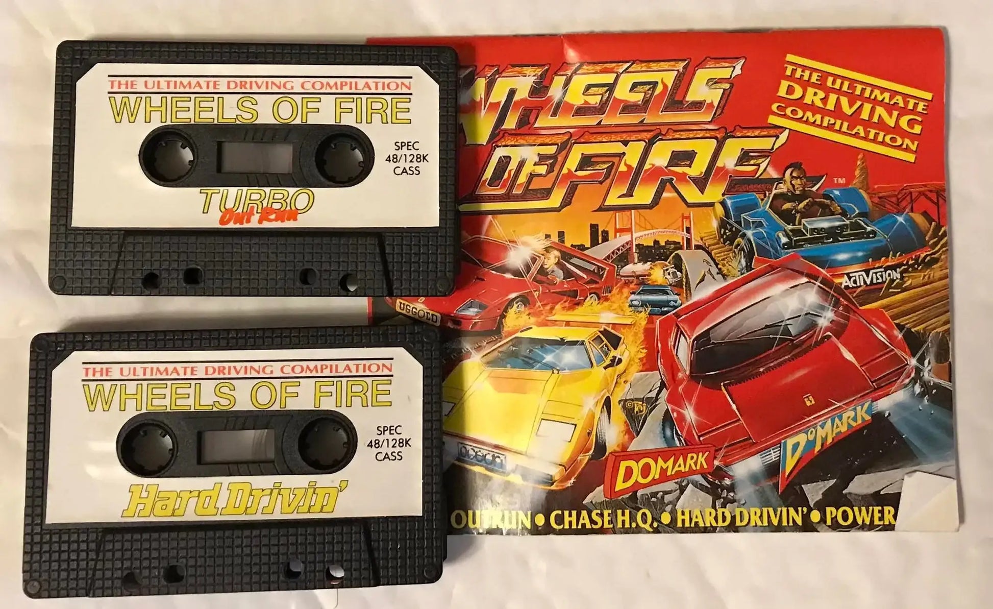 Wheels Of Fire Compilation, ZX Spectrum game by Domark , No Box Magretro