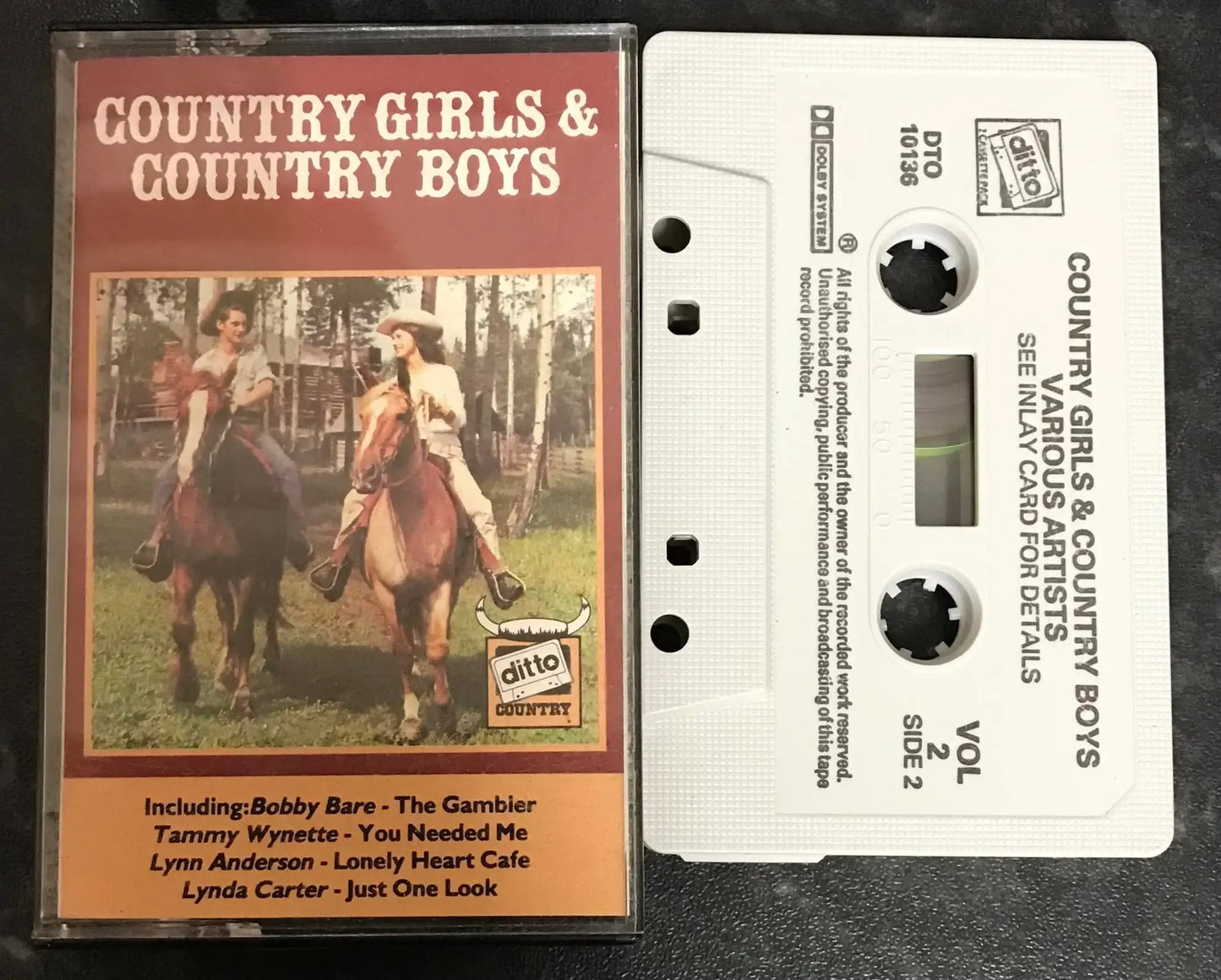Country Girls & Country Boys Album, DITTO, DTO 10136B, Vintage Cassette Magretro