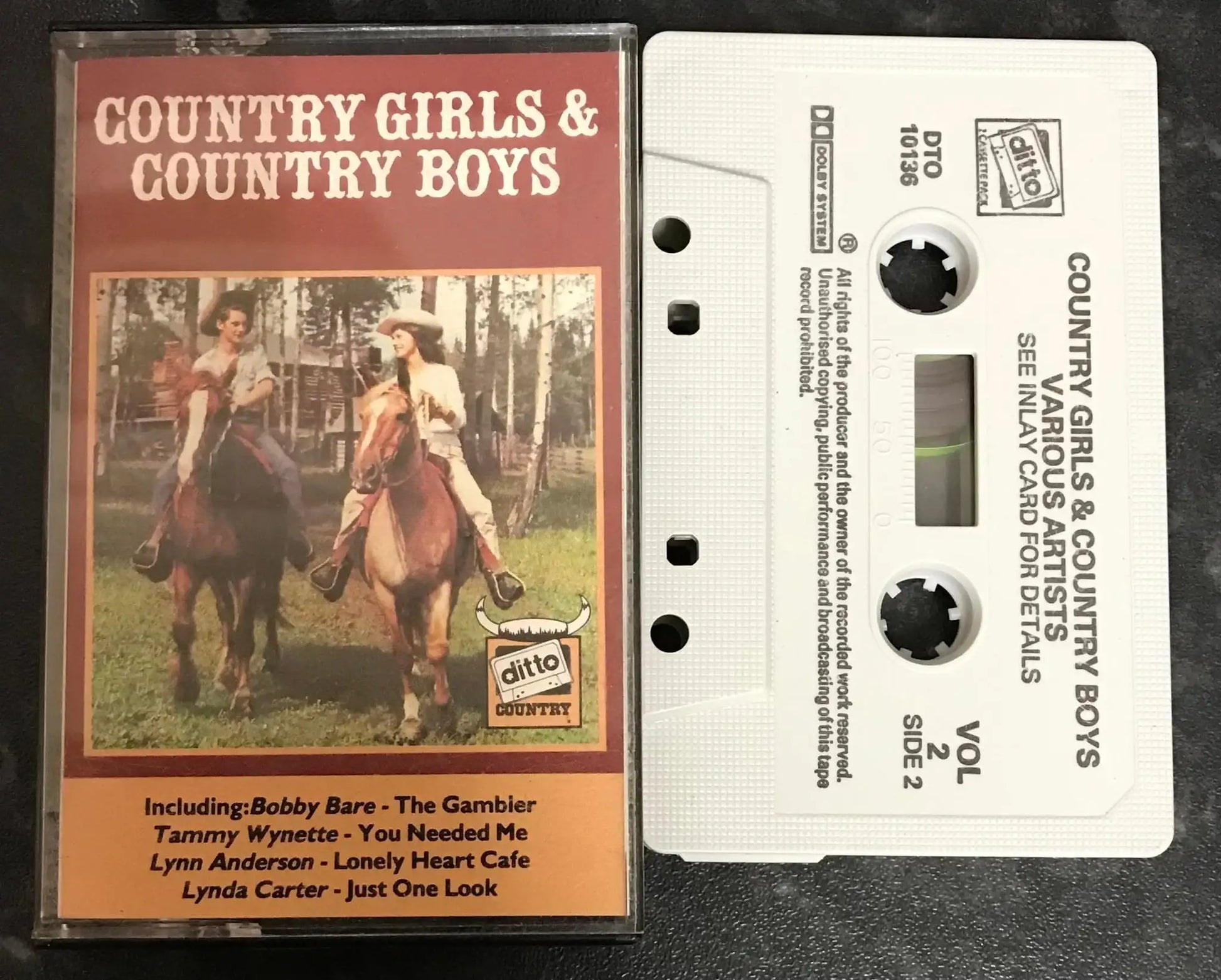 Country Girls & Country Boys Album, DITTO, DTO 10136B, Vintage Cassette Magretro