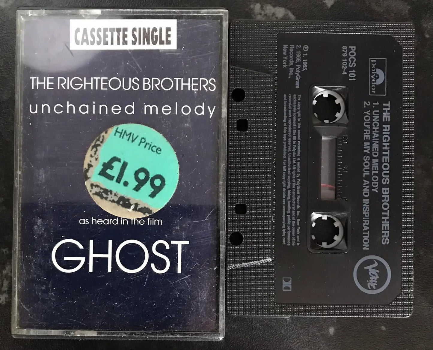 The Righteous Brothers, Unchained Melody Single, Polydor, POCS 101, 879 102-4 Magretro