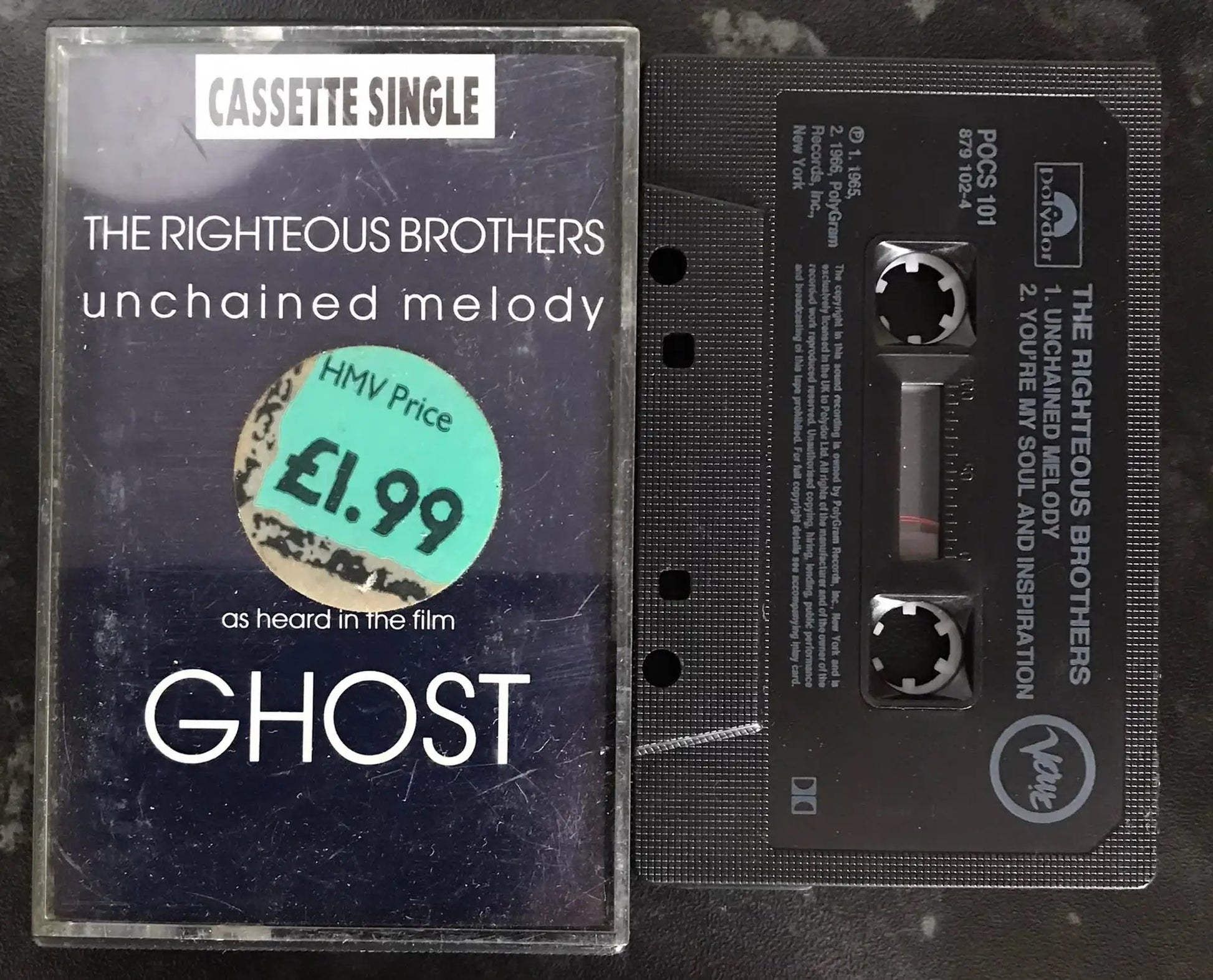 The Righteous Brothers, Unchained Melody Single, Polydor, POCS 101, 879 102-4 Magretro