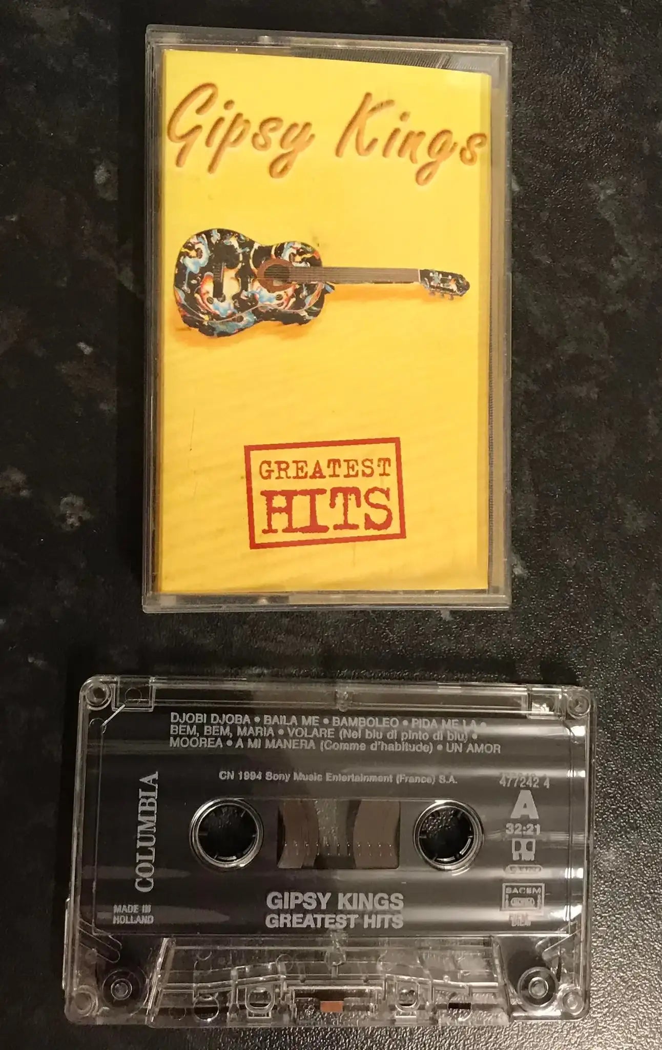 Gipsy Kings, Greatest Hits Album, Columbia, COL 477242 4, Vintage Cassette Magretro