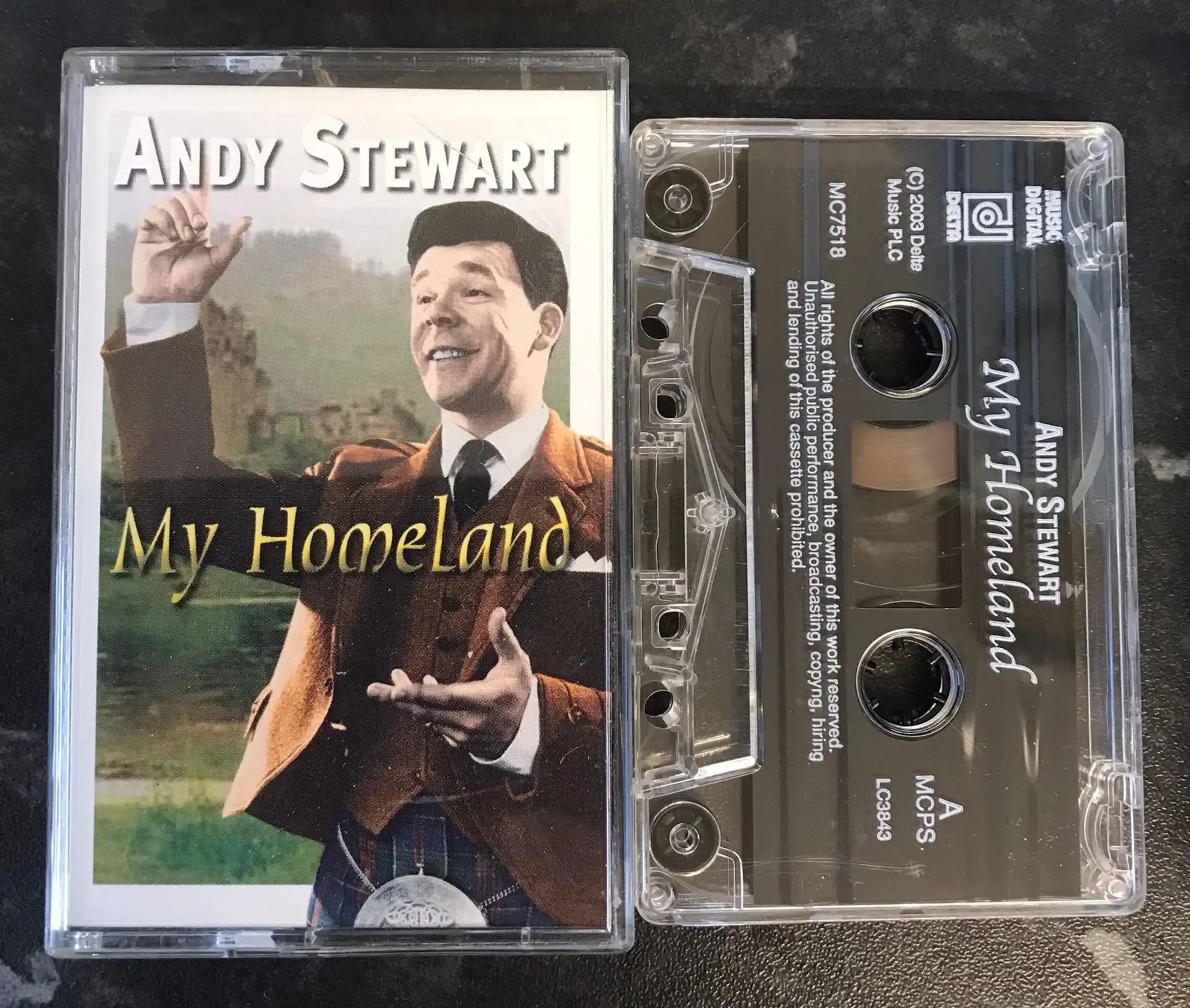 Andy Stewart, My Homeland Album, mc7518, Delta Music, Vintage Cassette Magretro