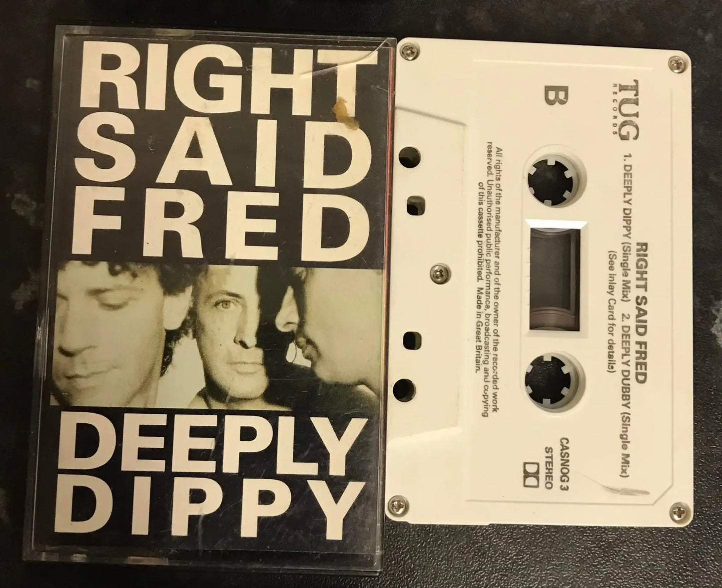 Right Said Fred, Deeply Dippy Single, TUG Records, CA SNOG 3 Magretro